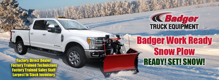 badger truck equipment snow plow banner