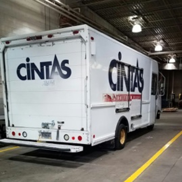 commercial truck painting rt rear cintas