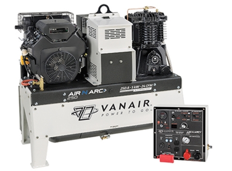 vanair mobile power unit air n arc 250