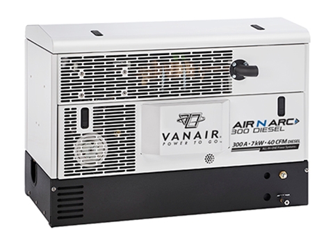 vanair mobile power unit air n arc 300