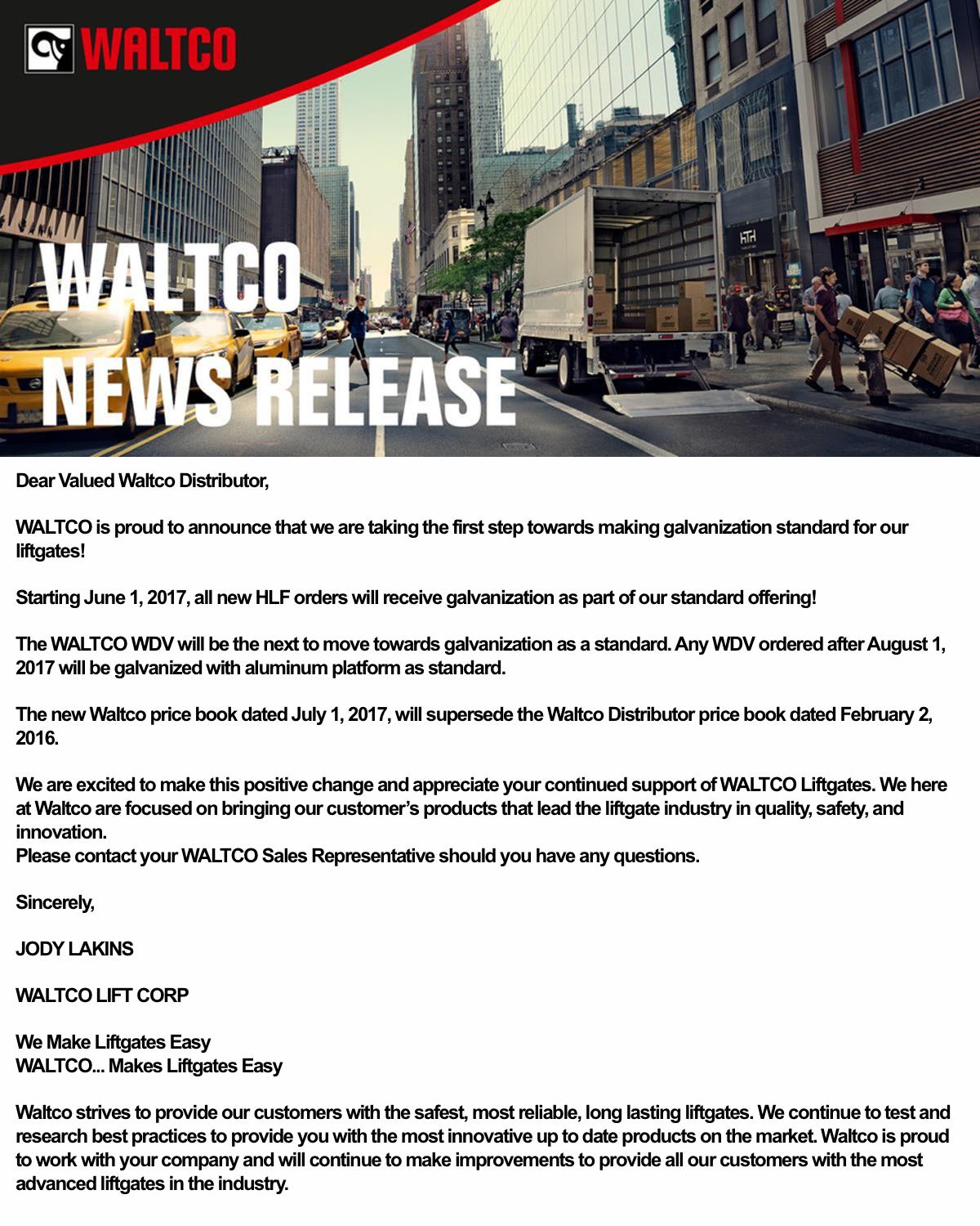 badger truck equipment waltco news release