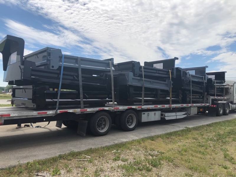 badger truck equipment dump bodies in transit